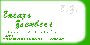 balazs zsemberi business card